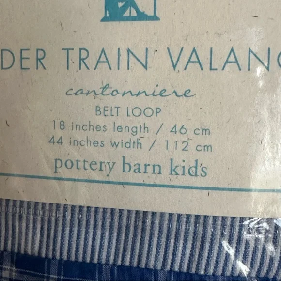 Pottery Barn Kids Ryder Train Valance Window Treatment - Picture 6 of 9